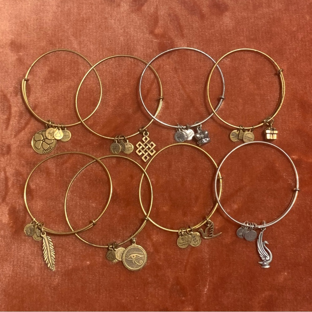 Vintage Alex and Ani Bangles, Set of 8, 2004 - Picture 2 of 14